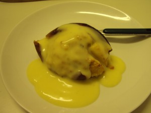 Bratapfel mit Vanillesauce